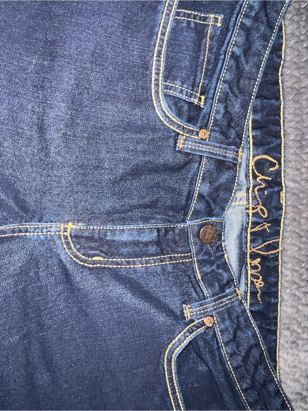 Chip & Pepper Dark Blue Boot Cut Women’s Jeans - 34w